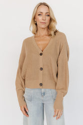 Gracie Knit Cardigan | Light Camel
